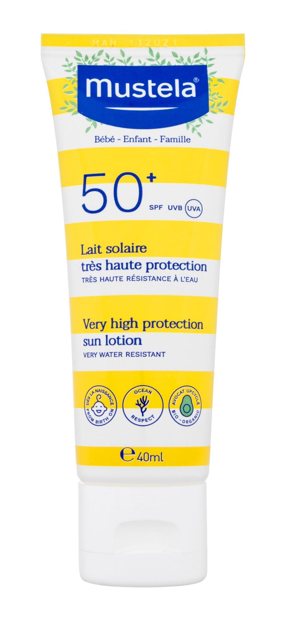 Mustela Bébé Family Very High Protection Sun Lotion SPF50+ U Preparat do opalania ciała 40ml-271314